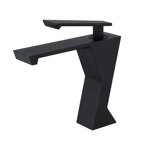 Jonas - Modern Geometric Sleek Single Lever Waterfall Basin Tap