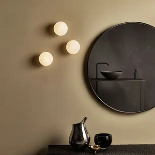 Severino - Modern White Oval Glass Wall Light