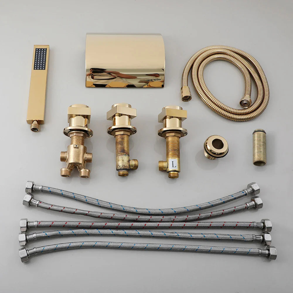 Anissa - Modern Waterfall Bathtub Tap/Shower Set