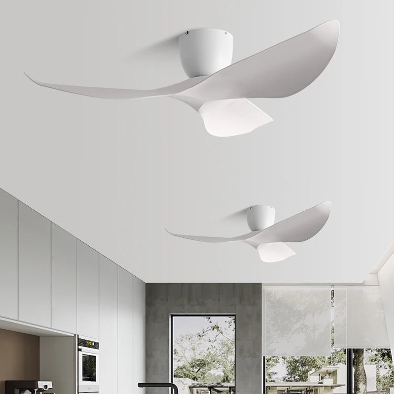Reilly - Modern Ceiling Fan with Sculptural Integrated Light