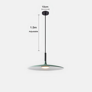 Alvaro - Modern Round Flat Dish Hanging Pendant Ceiling Light