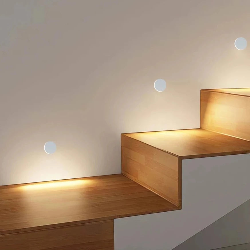Davion - LED Waterproof Modern Round Wall Stair Light – Abode Jungle