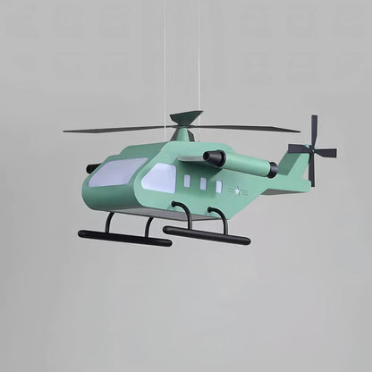 Anguiano - Hanging Combat Helicopter Children's Ceiling Light