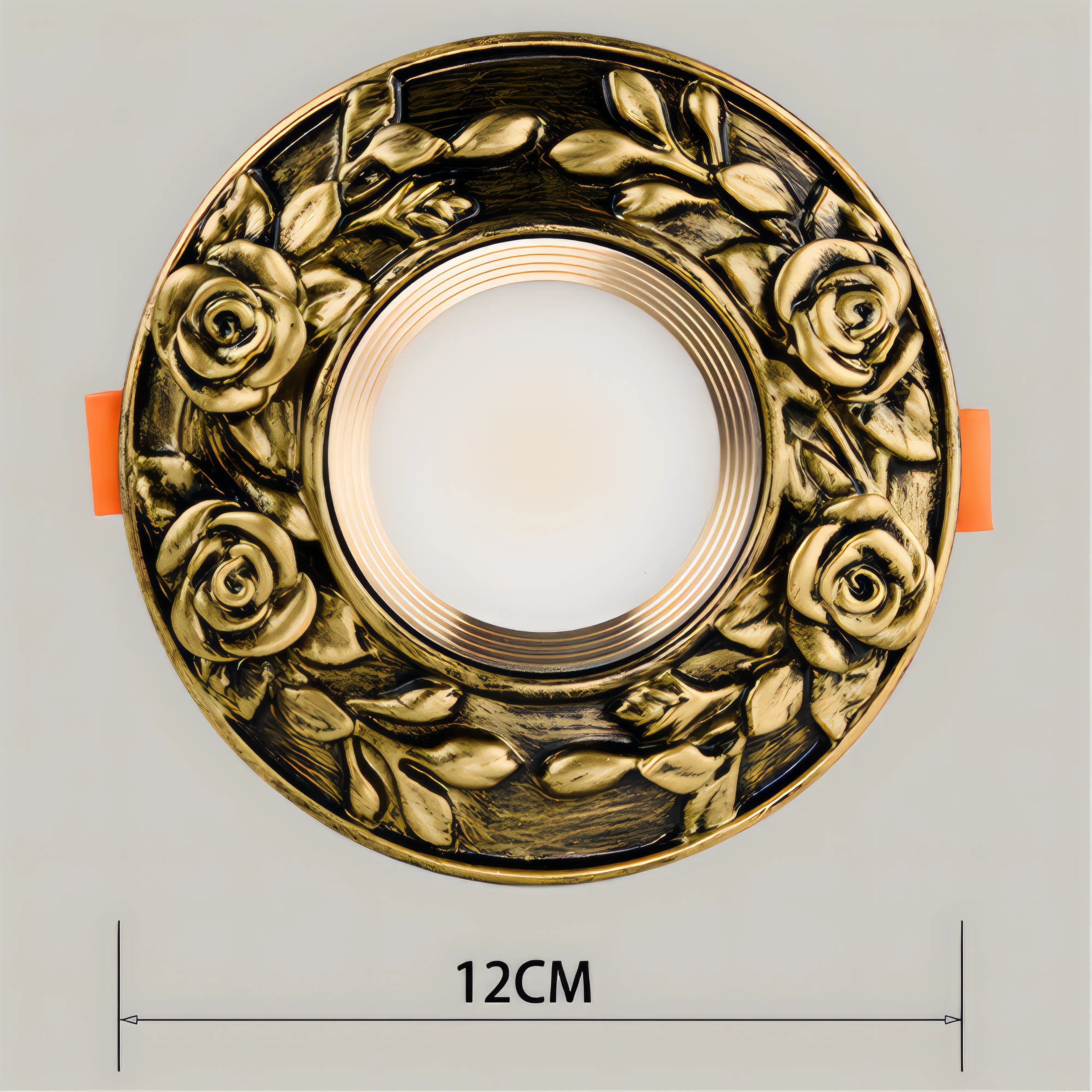 Callidora - Retro Gold Patterned European LED Ceiling Downlight