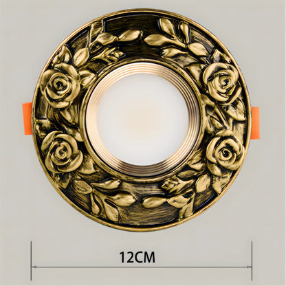 Callidora - Retro Gold Patterned European LED Ceiling Downlight