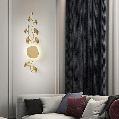 DALINDA - Gold Leaf Plant Modern LED Wall Light