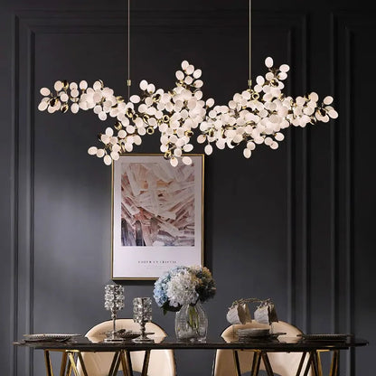 Boyd - Hanging White Petal Tree Modern Chandelier Ceiling Light