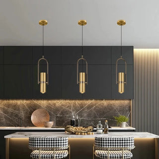 Demetria - Rotating Gold Hanging Spotlight Pendant Ceiling Light