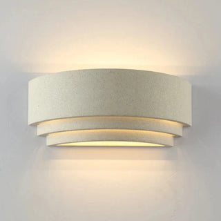 Marlena - Modern Up Down Curved Waterproof Cement LED Wall Light