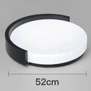 Tyra - Modern Flush Mount Circular Rimmed Ceiling Light