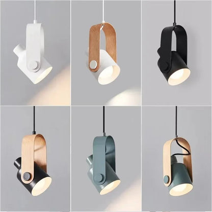 Alora - Nordic LED Macaron Iron Adjustable Pendant Ceiling Light