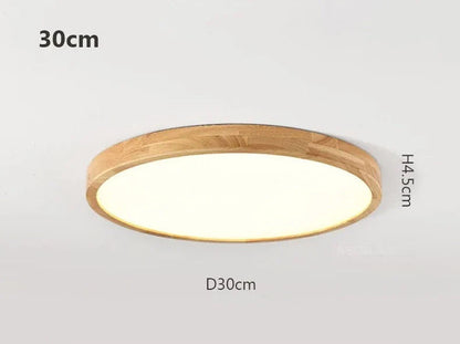 Arachne - Wood Nordic Thin LED Round Ceiling Light Properties