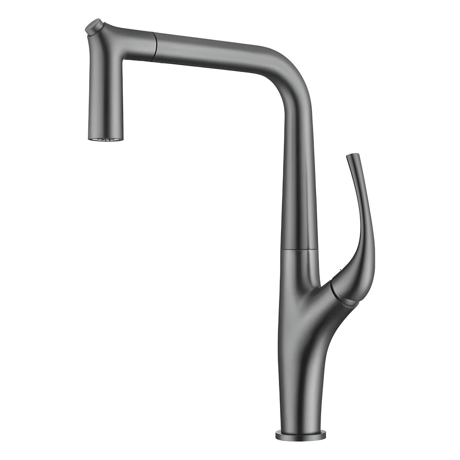 Devonte - Pull Out Modern Crane Single Handle Mixer Kitchen Tap