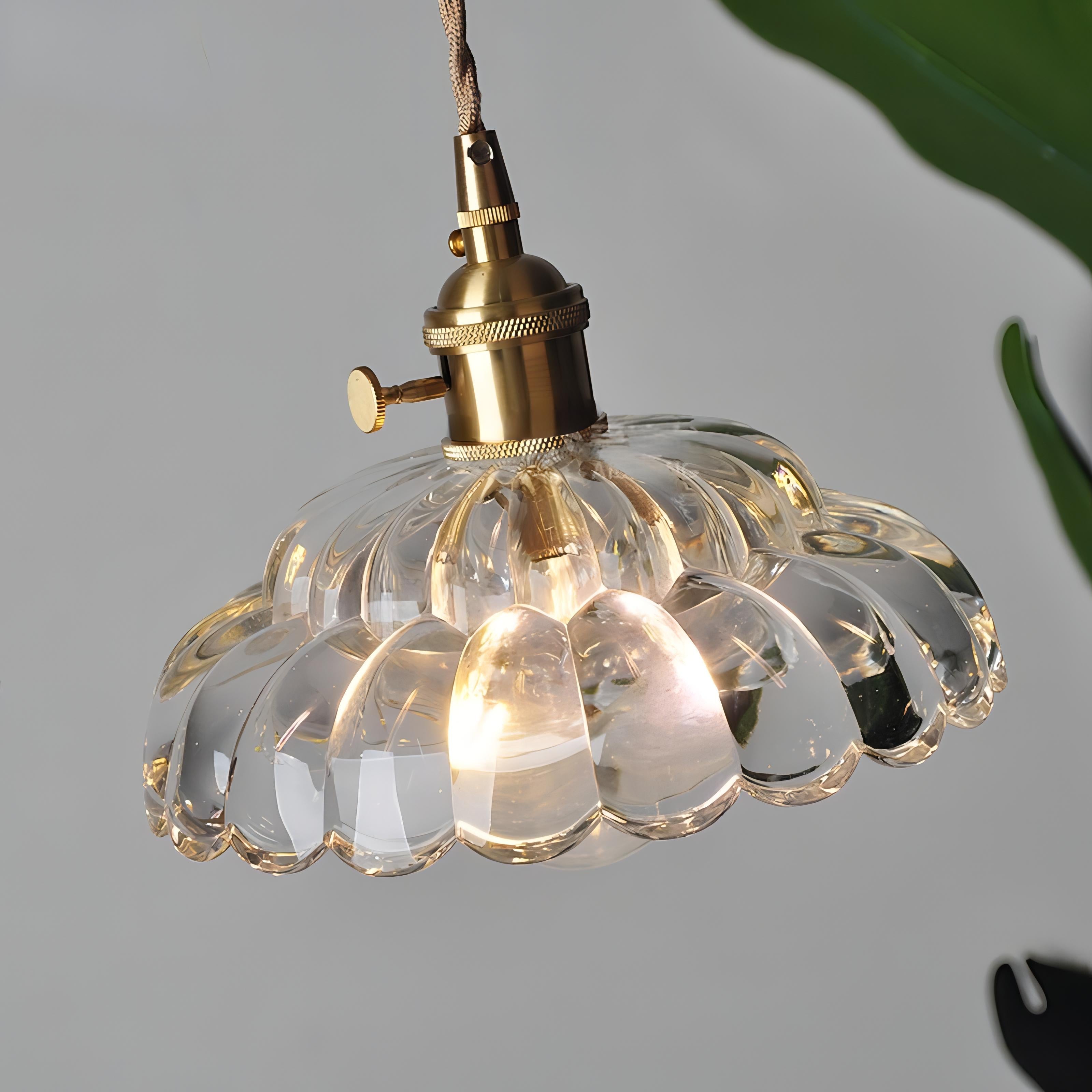 Valentin - Glass Round Pendant Hanging Ceiling Light
