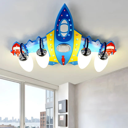 Holguin - LED Aeroplane Hanging Children's Ceiling Light