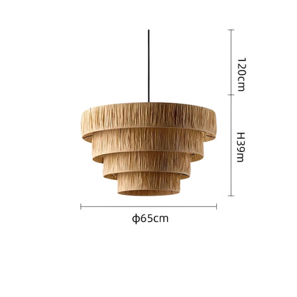 Hiatt - Wicker Rattan Pendant Ceiling Light