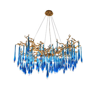 Kazuto - Tree Branch Hanging Multi Teardrop Chandelier