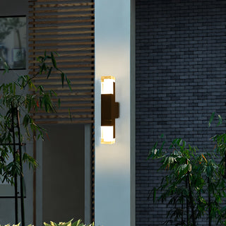 Spivey - Modern Black LED Motion Sensor Outdoor Wall Light