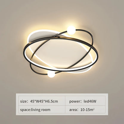 Toledo - Modern Thin Crossed Round Ceiling Light