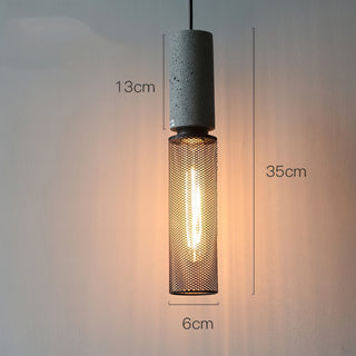 Sutton - Industrial Modern Round Mesh Caged Hanging Pendant Ceiling Light