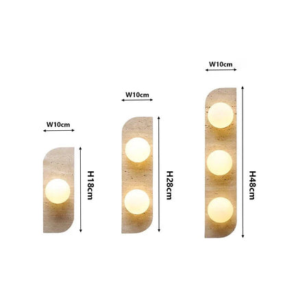 Choi - Retro Natural Stone Wall Light