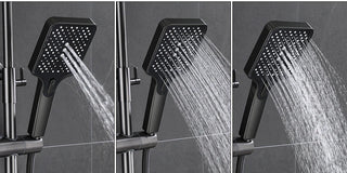 Desantis - Modern LED Rainfall Shower System with Temperature Display and Four Functions