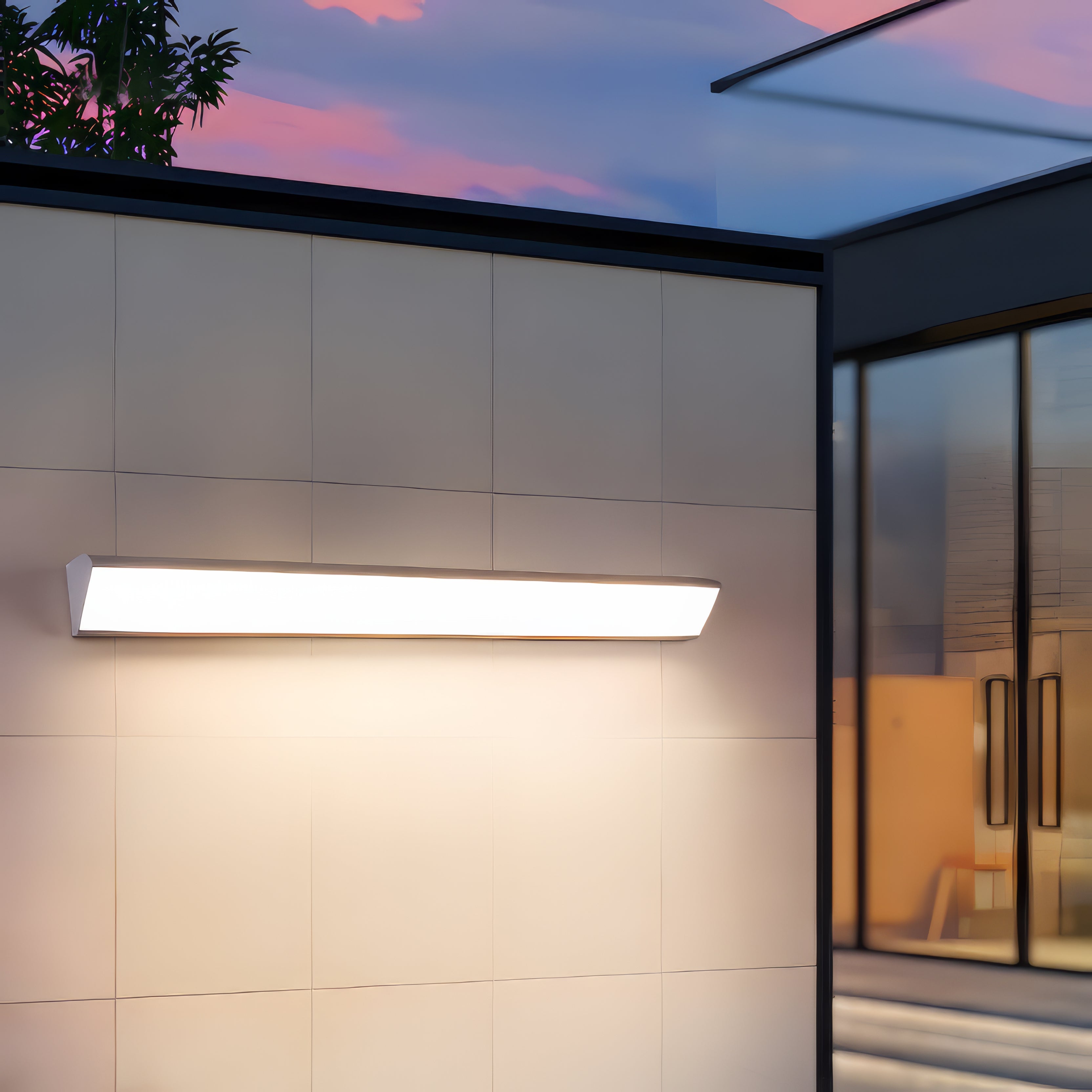 Enfys - LED Angled Outdoor Wall Light Bar