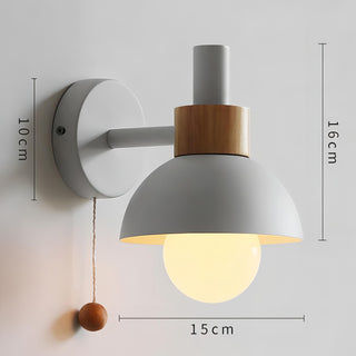 Zakai - Nordic Round Hanging Switch Sconce Wall Light