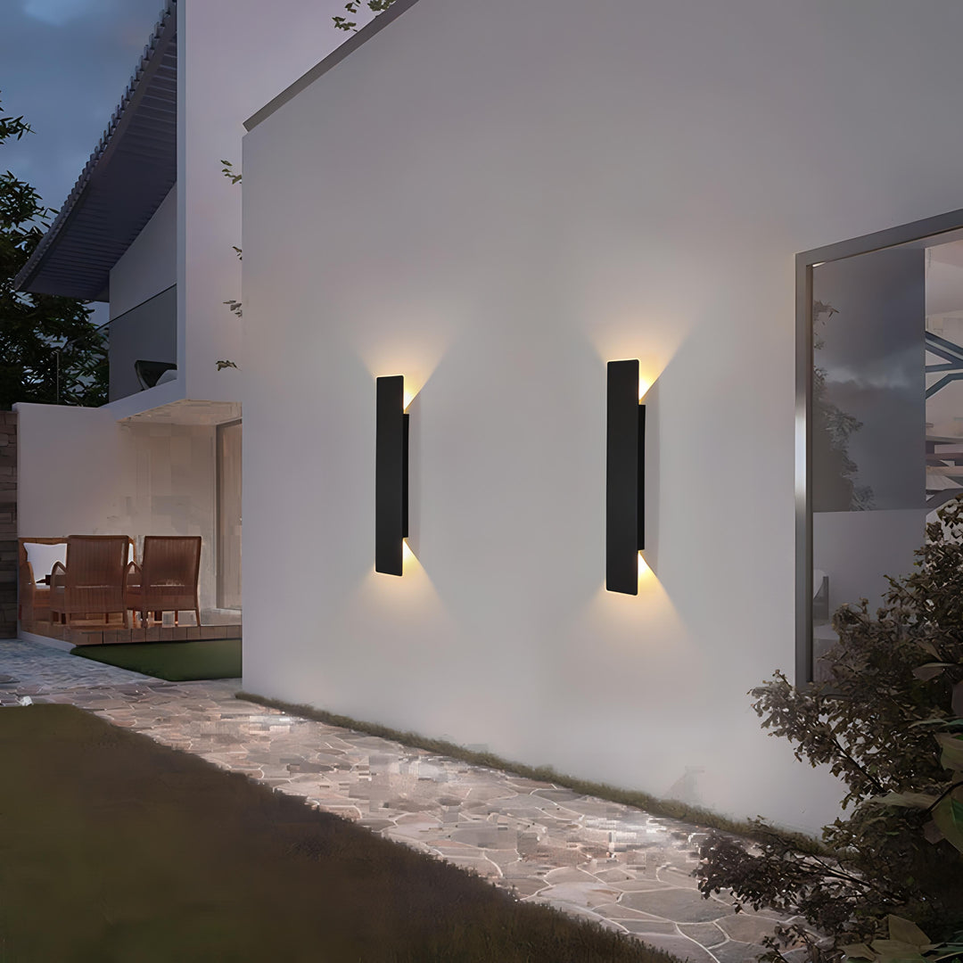 Kashti - Outdoor Waterproof Rectangle Up/Down Wall Light – Abode Jungle