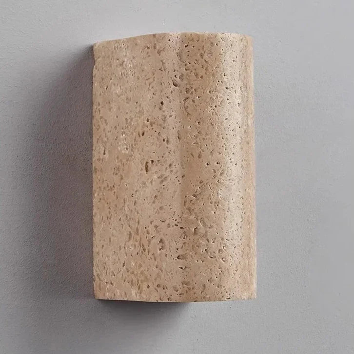 Lino - Japanese Wabi-Sabi Style Cylindrical Stone Up Down Wall Light