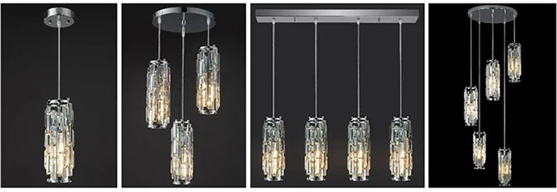 Enoch - Crystal Hanging Ceiling Light Cluster