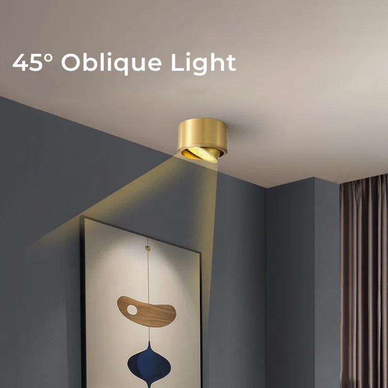 Kabelo - Modern Gold Copper Ceiling Downlight LED Spot Light Adjustable