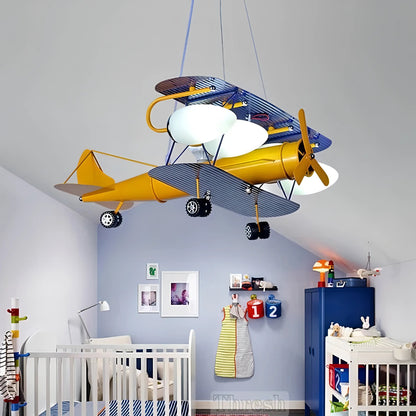 Holguin - LED Aeroplane Hanging Children's Ceiling Light