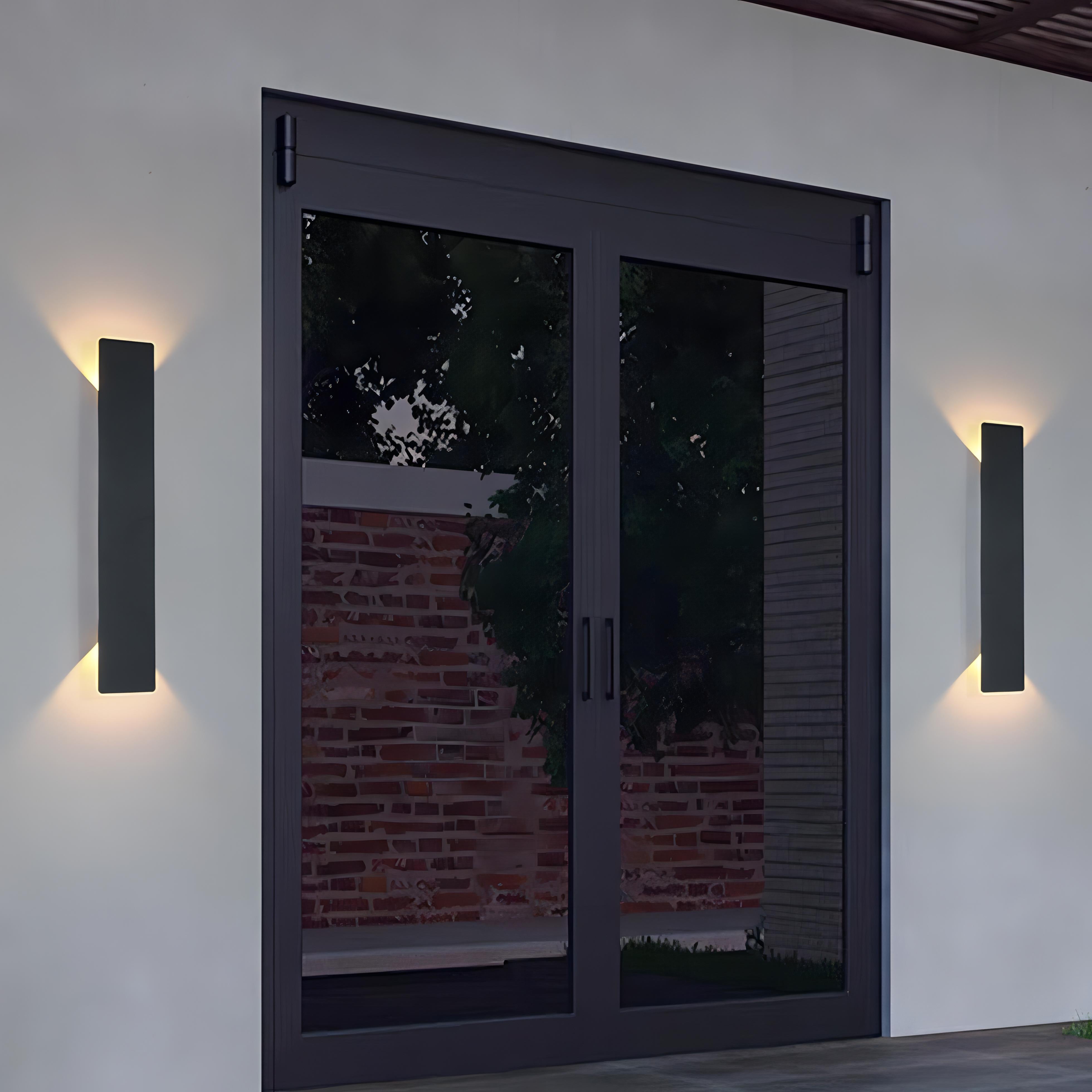 Kashti - Outdoor Waterproof Rectangle Up/Down Wall Light – Abode Jungle