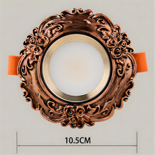 Callidora - Retro Gold Patterned European LED Ceiling Downlight
