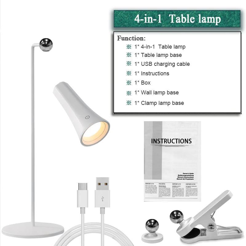 Singleton - Multi-functional Table Desk Wall Clip Light 4-in-1