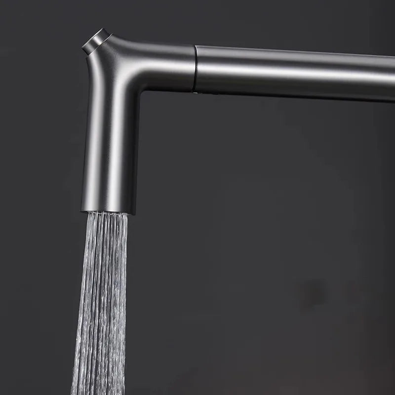 Devonte - Pull Out Modern Crane Single Handle Mixer Kitchen Tap