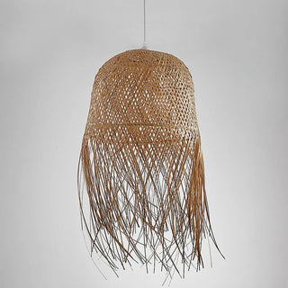 Rosalia - Natural Bamboo Wicker Rattan Tassel Hanging Pendant Ceiling Light