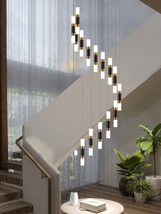 Rocco - Modern Spiral Hanging Tube Pendant Multi Head Ceiling Light