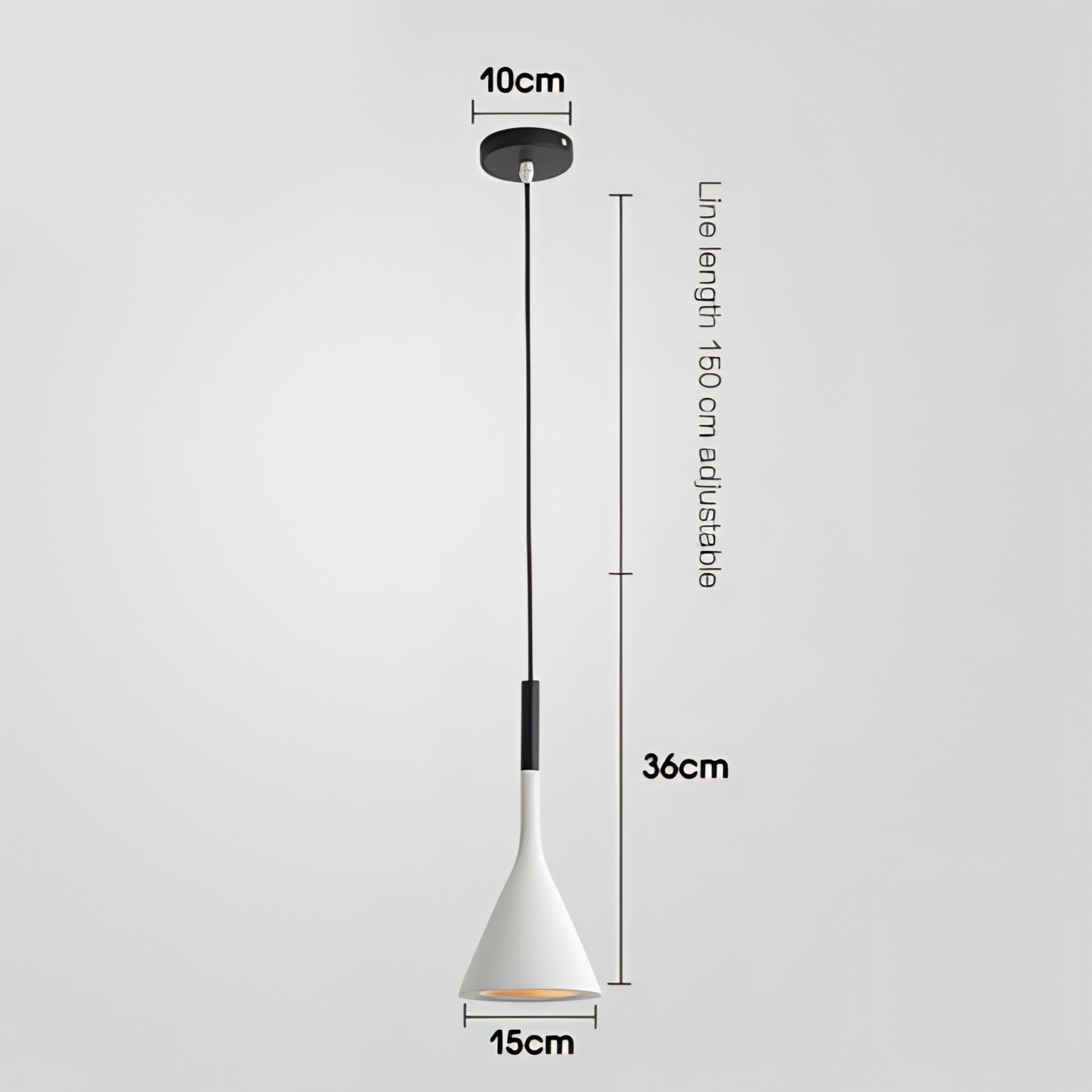 Eliseo - Hanging Round Modern Cone Pendant Ceiling Light