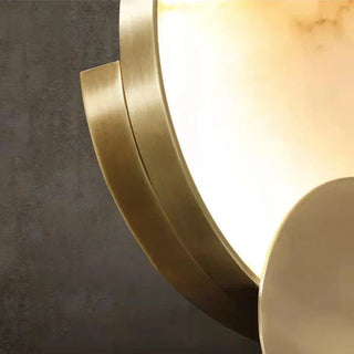 Graciela - Modern Round Gold Marble LED Wall Light