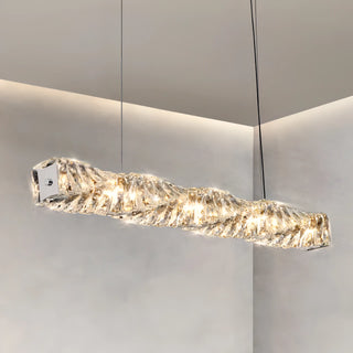 Hayes - Modern Twisted Crystal Glass Ceiling Chandelier