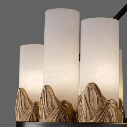 Petra - Modern Round Candle Style Ceiling Chandelier