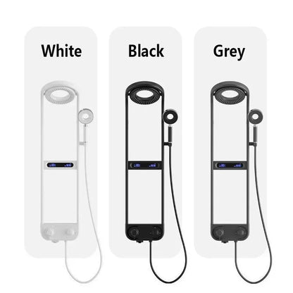 Alison - Modern Round Brass Shower Set with LED Display