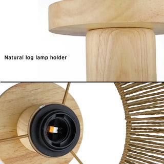 Otero - Natural Rattan Bamboo Octahedron Hanging Pendant Ceiling Light