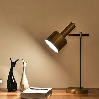 Ahrens - Adjustable Head Gold Desk Light