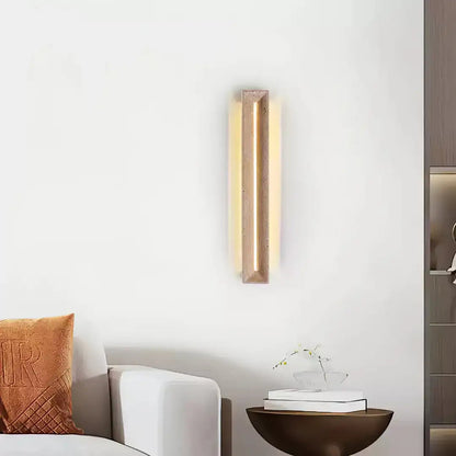 Elena - Creative Yellow Cave Stone Wall Lamp Modern Long Design