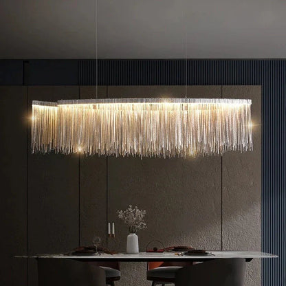 Kramer - Modern Long Tassel Hanging Ceiling Chandelier