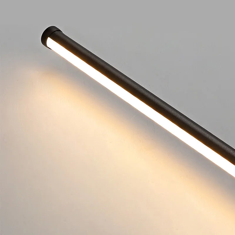 Ensley - Modern LED Hanging Black Bar Ceiling Light