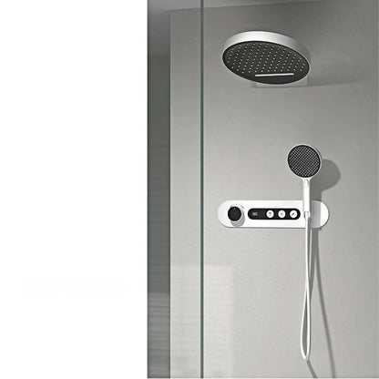 Cordell - Brass Round Waterfall Shower System with Digital Display
